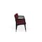 Lesro Lenox Steel 4 Seater with Center Arms, Wine/Mulberry (Red) Seat, Wine/Mulberry Back, 85.5 W 24.5 L LS4103 - alternate 2